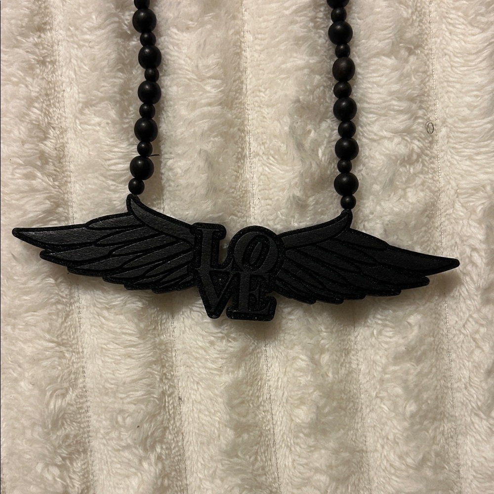 Khleo Thomas Wood Love Necklace
